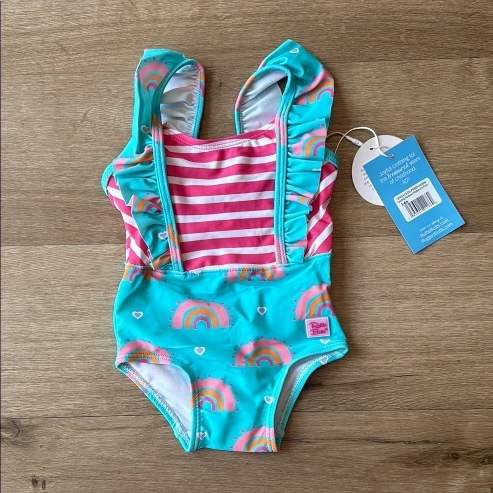 Ruffle Butts Swimming Suit Girl’s size 3-6 months New with tags